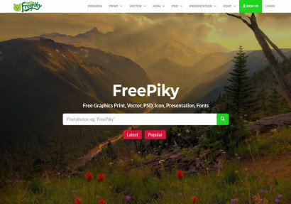 Freepiky.Com - Free and Premium Photo (Graphics) Sharing Website Design and Development