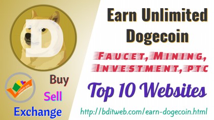 Earn Unlimited Dogecoin By Faucet, Mining, Investment