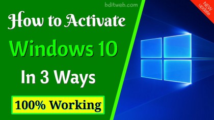 How to Activate Windows 10 in 3 Ways