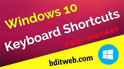 Windows 10 Keyboard All Shortcuts (A to Z)