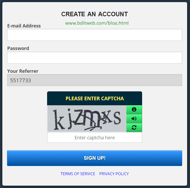Create Freebitcoin Account