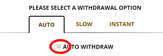 Freebitco Auto Withdraw Check Box