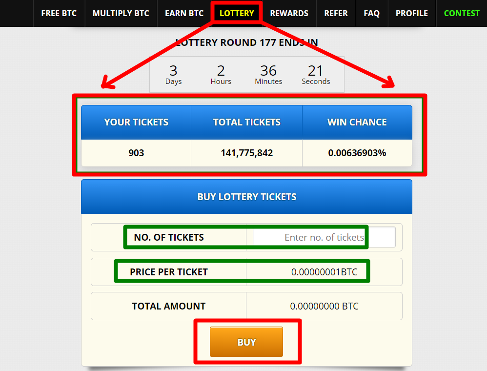 How to Buy Freebitcoin Rottery Tickets
