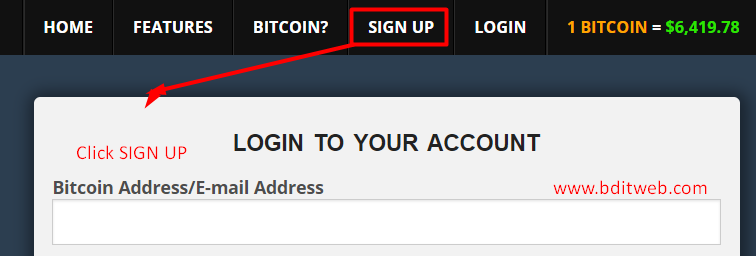 How to Sign Up Freebitco.in